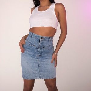 ~ 80’S CALVIN KLEIN DENIM SKIRT ~